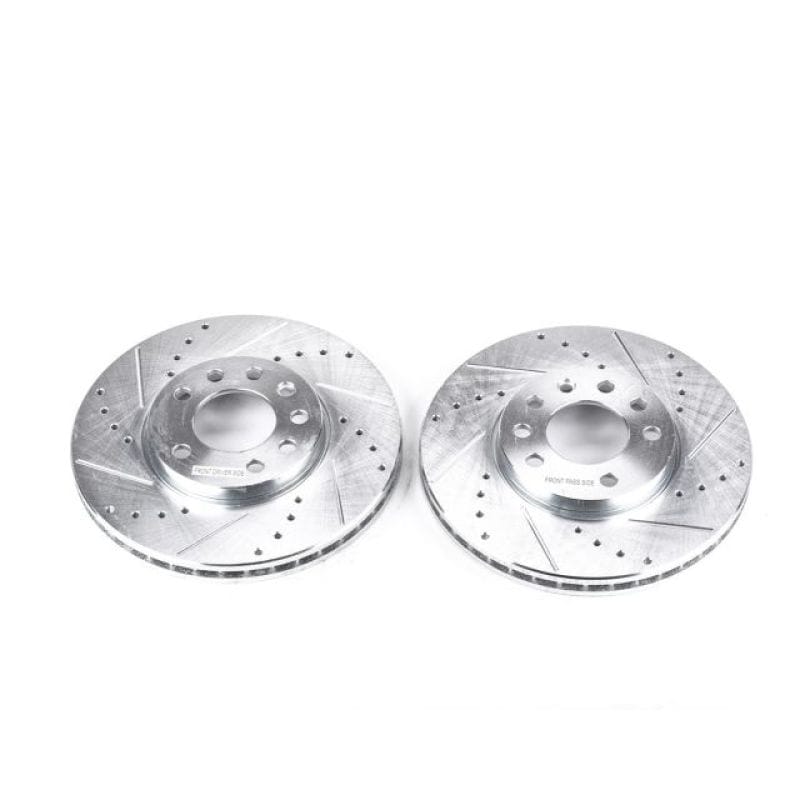 PowerStop — PowerStop Evolution Performance Drilled, Slotted & Plated Brake Rotor Pair