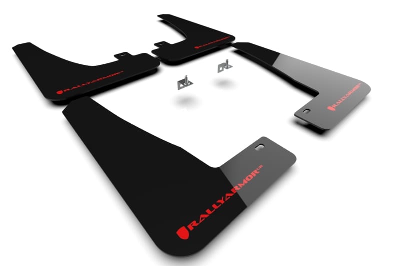 Rally Armor — Black Mud Flap/Red Logo