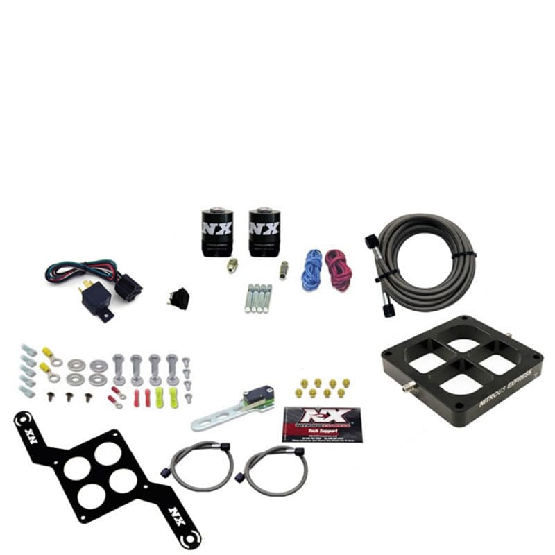 Nitrous Express — Nitrous Express Dry Dual Stage Billet Crossbar Plate System 100-1000hp (4500 Flange) w/o Bottle
Injection System Kit