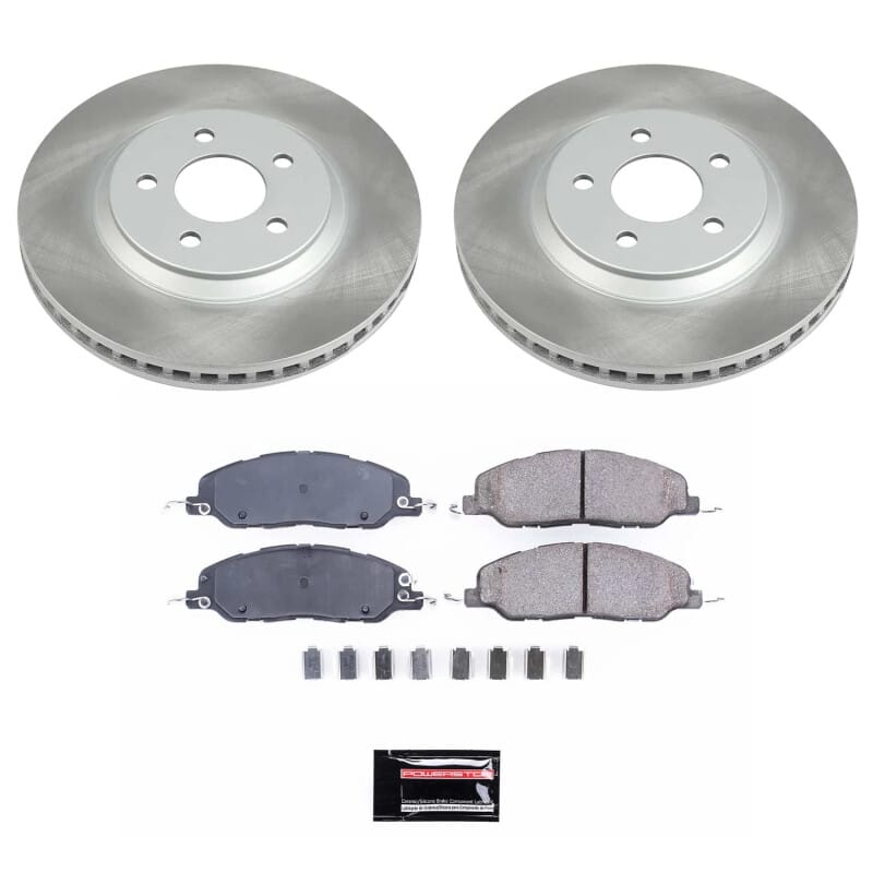 PowerStop — Semi-Coated Rotor and Low-Dust Ceramic Brake Pad Kit