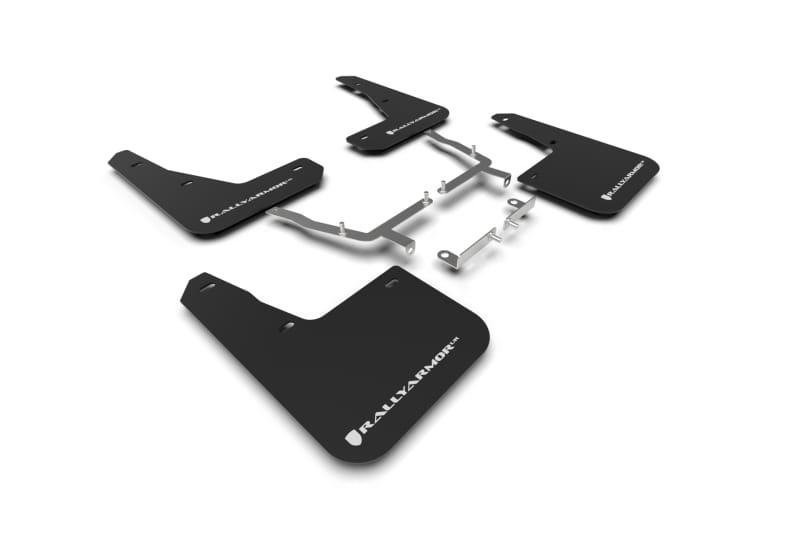 Rally Armor — Black Mud Flap/White Logo