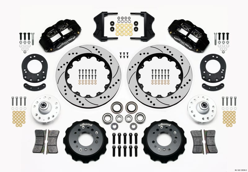 Wilwood — KIT,FRONT,MUSTANG 65-69,V8 DRUM SPINDLE 14.00 ROTOR,DRILLED