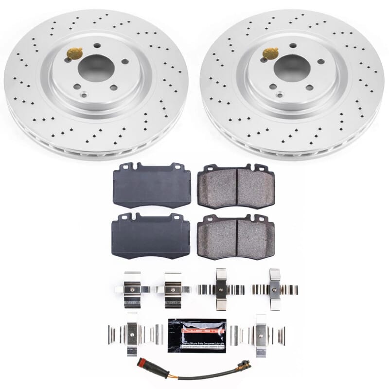 PowerStop — Genuine Geomet Coated Rotor and Carbon-Fiber Ceramic Brake Pad Kit