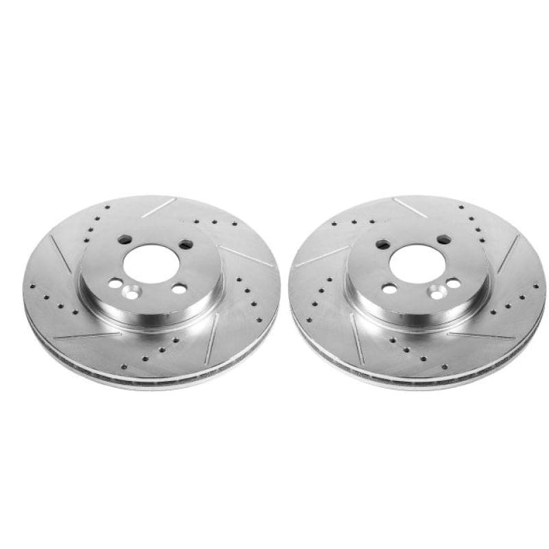 PowerStop — PowerStop Evolution Performance Drilled, Slotted & Plated Brake Rotor Pair
