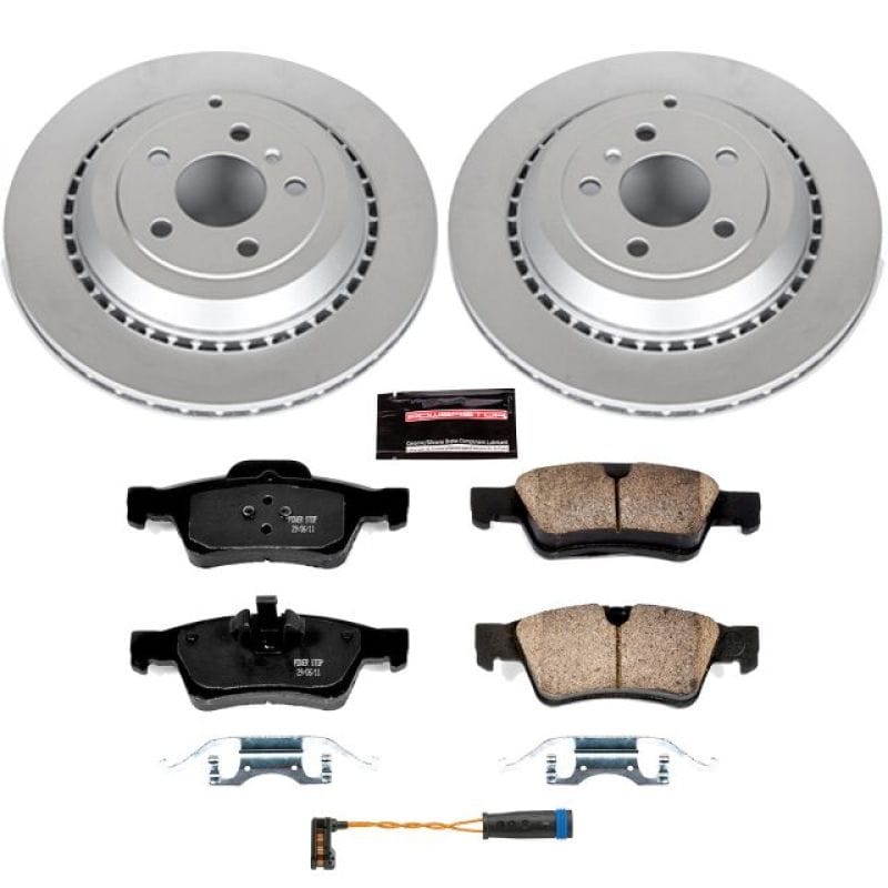 PowerStop — Genuine Geomet Coated Rotor and Carbon-Fiber Ceramic Brake Pad Kit