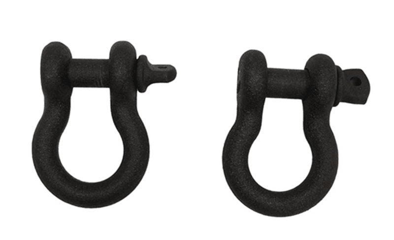 Fishbone Offroad — Black 3/4 in. D-Ring Set FB21039