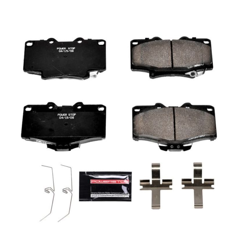 PowerStop — PowerStop - Z23 Daily Driver Carbon-Fiber Ceramic Brake Pads with Hardware Kit
