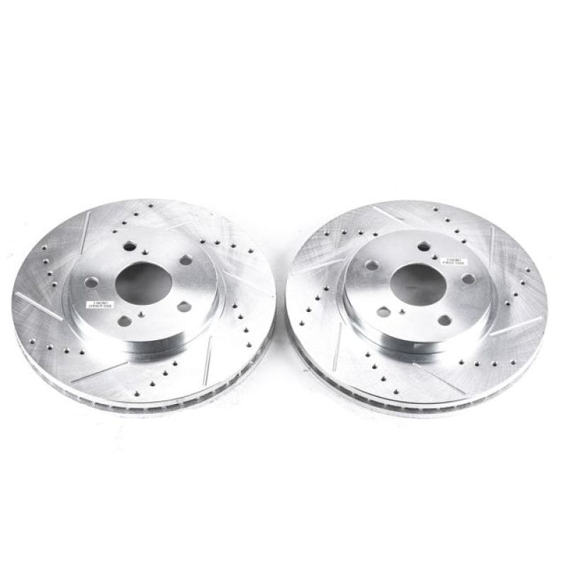 PowerStop — PowerStop Evolution Performance Drilled, Slotted & Plated Brake Rotor Pair