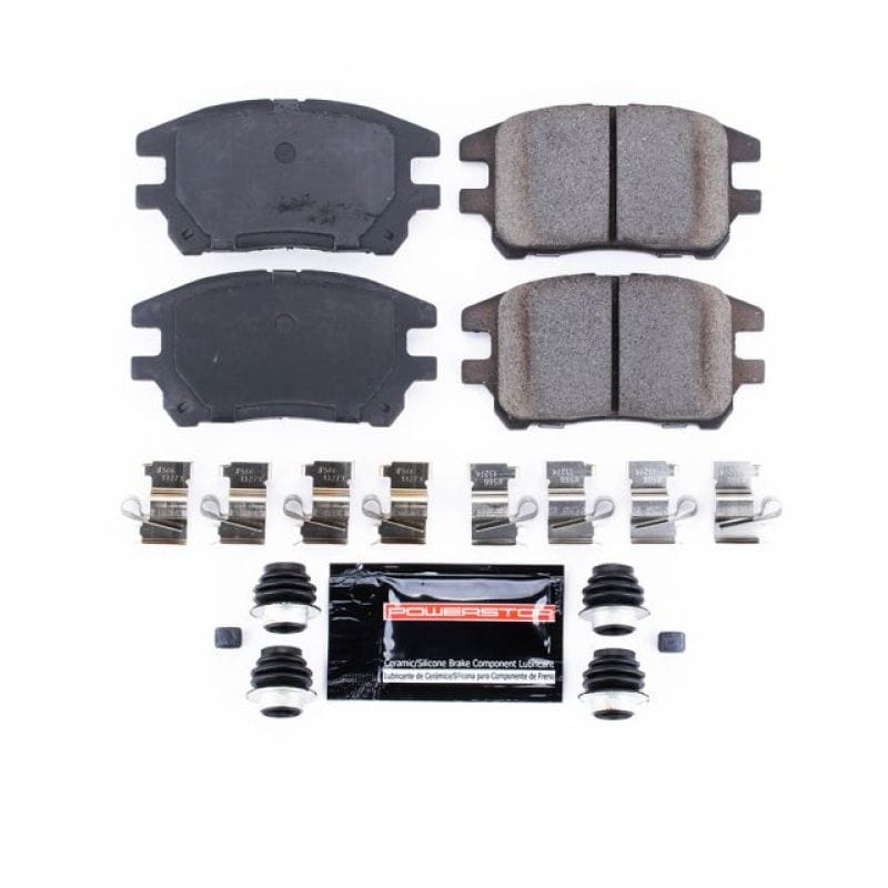 PowerStop — PowerStop - Z23 Daily Driver Carbon-Fiber Ceramic Brake Pads with Hardware Kit