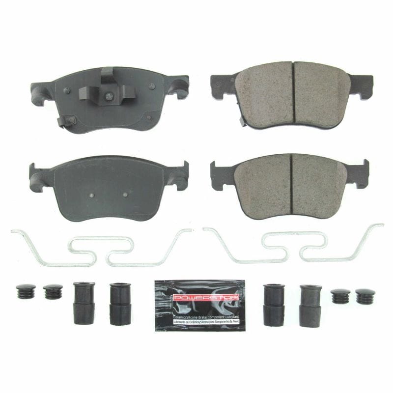 PowerStop — PowerStop - Z23 Daily Driver Carbon-Fiber Ceramic Brake Pads with Hardware Kit
