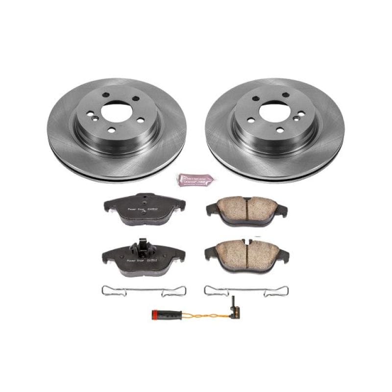 PowerStop — OE Stock Replacement Low-Dust Ceramic Brake Pad and Rotor Kit