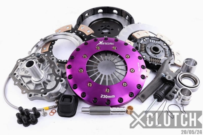 XCLUTCH — Clutch Kit Inc Chromoly Flywheel; 9" Twin Sprung Ceramic Clutch Discs