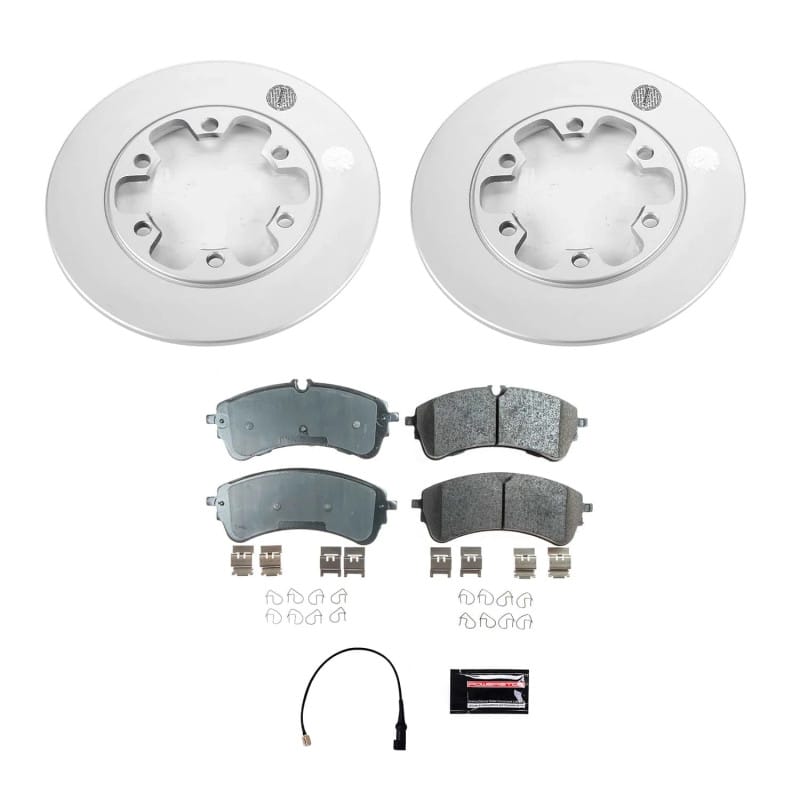 PowerStop — Genuine Geomet Coated Rotor and Low-Dust Ceramic Brake Pad Kit