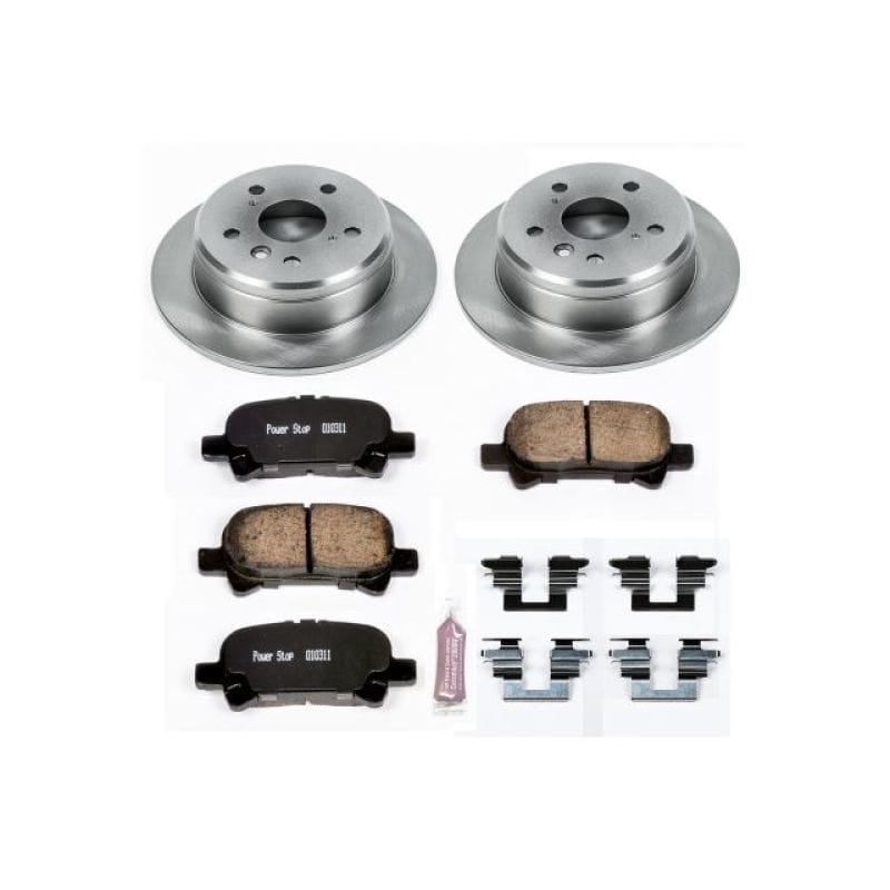 PowerStop — OE Stock Replacement Low-Dust Ceramic Brake Pad and Rotor Kit