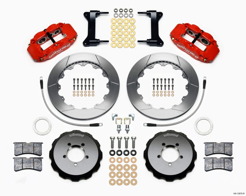 Wilwood — KIT,FRONT,2012 SCION FRS,FNSL6R 12.88x1.10 FRONT MT,RED,W/LINES