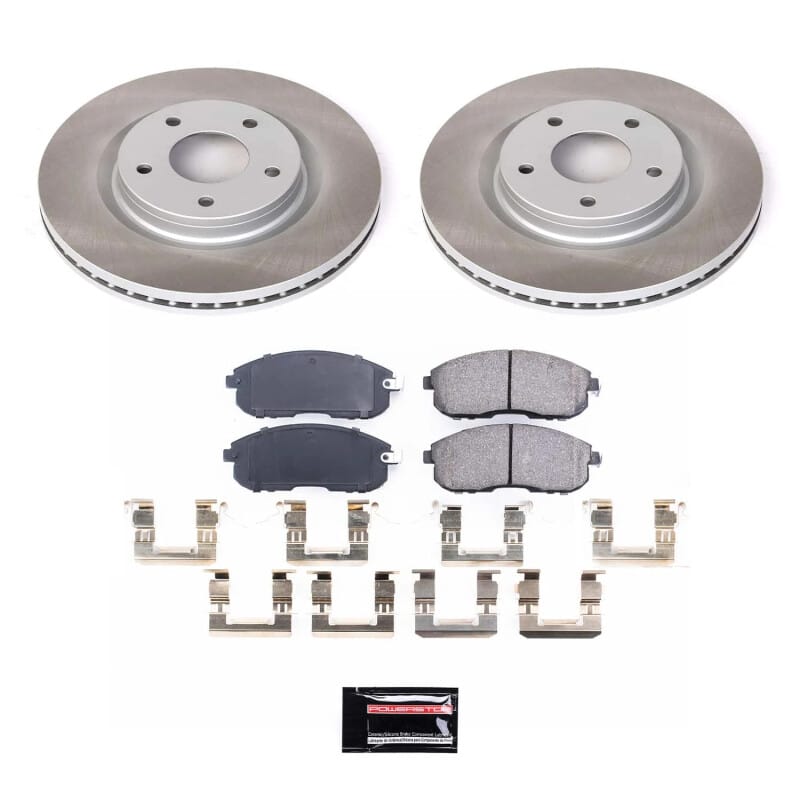 PowerStop — Semi-Coated Rotor and Low-Dust Ceramic Brake Pad Kit