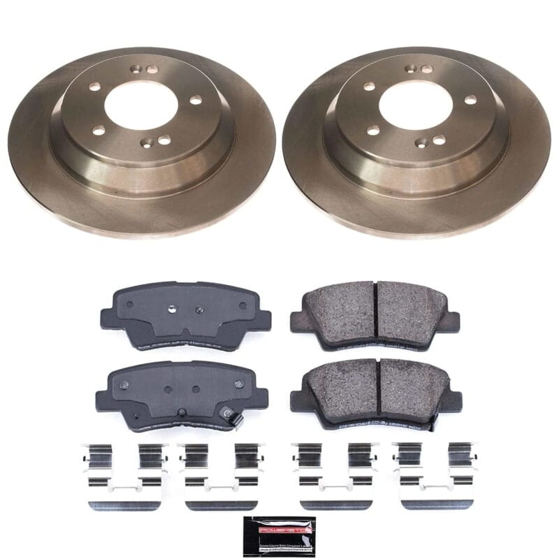 PowerStop — OE Stock Replacement Low-Dust Ceramic Brake Pad and Rotor Kit