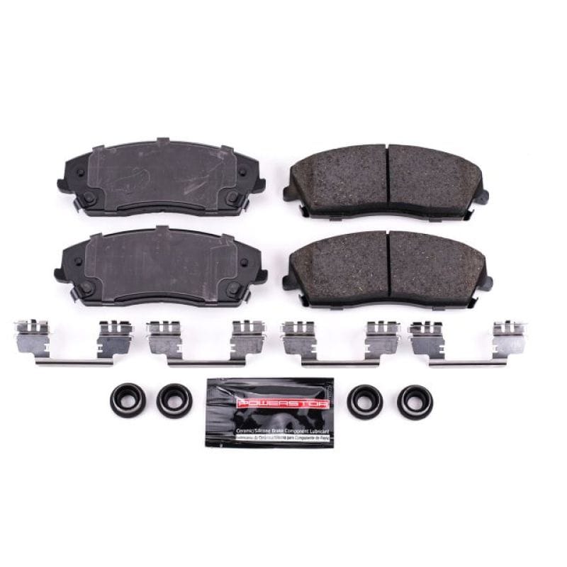 PowerStop — PowerStop - Z23 Daily Driver Carbon-Fiber Ceramic Brake Pads with Hardware Kit