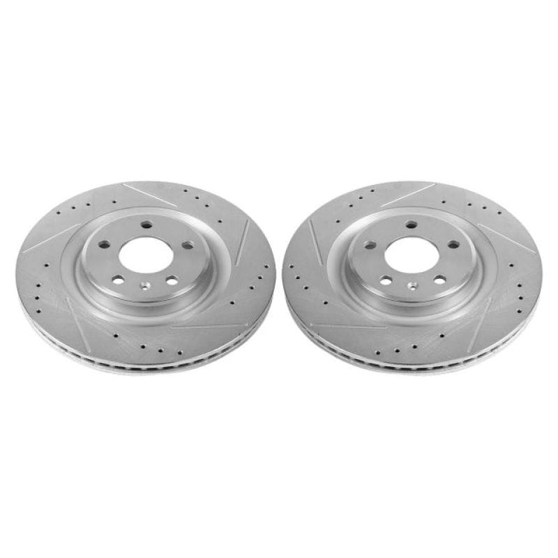 PowerStop — PowerStop Evolution Performance Drilled, Slotted & Plated Brake Rotor Pair