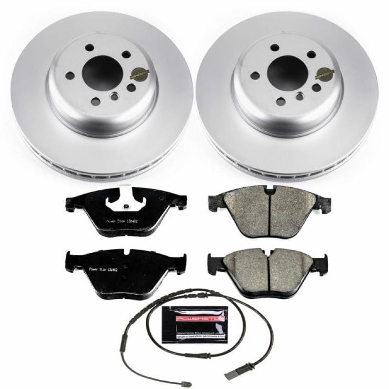 PowerStop — Genuine Geomet Coated Rotor and Carbon-Fiber Ceramic Brake Pad Kit