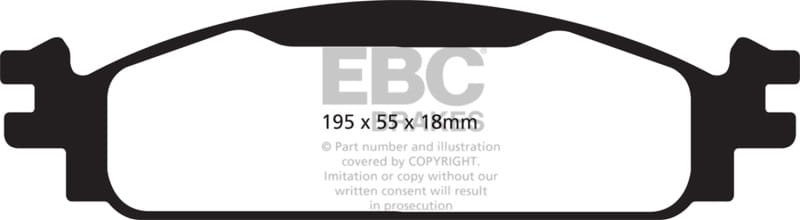 EBC — EBC 08-10 Ford Flex 3.5 Ultimax2 Front Brake Pads
Disc Brake Pad