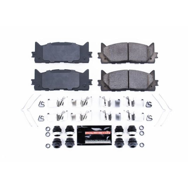 PowerStop — PowerStop - Z23 Daily Driver Carbon-Fiber Ceramic Brake Pads with Hardware Kit