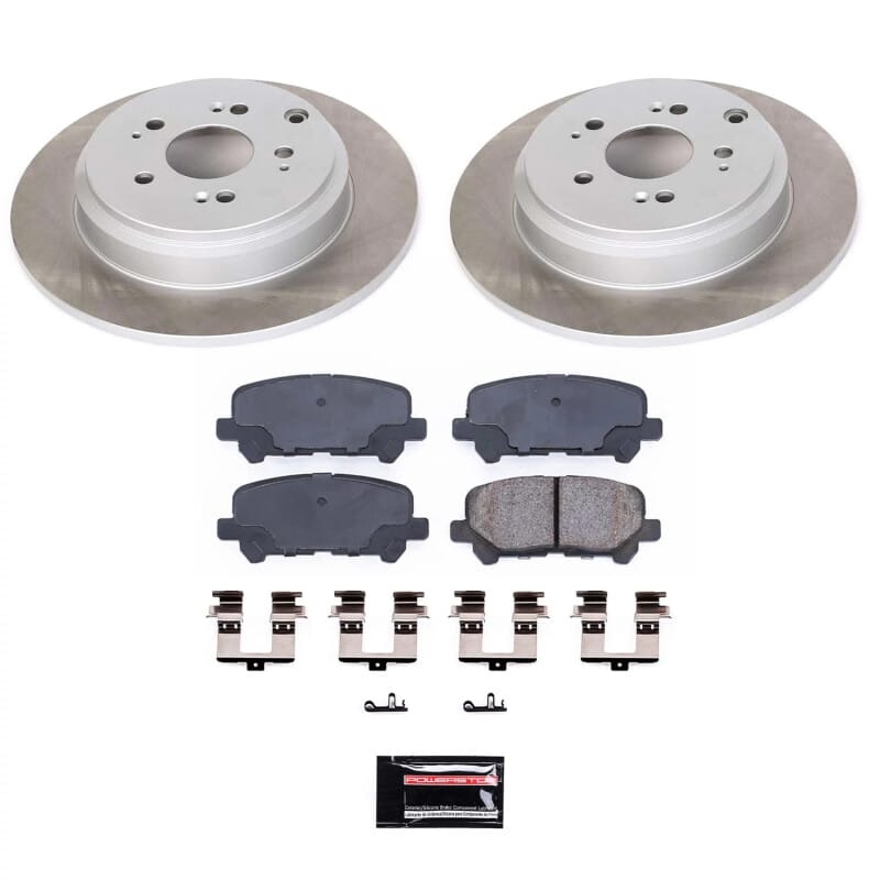 PowerStop — Semi-Coated Rotor and Low-Dust Ceramic Brake Pad Kit
