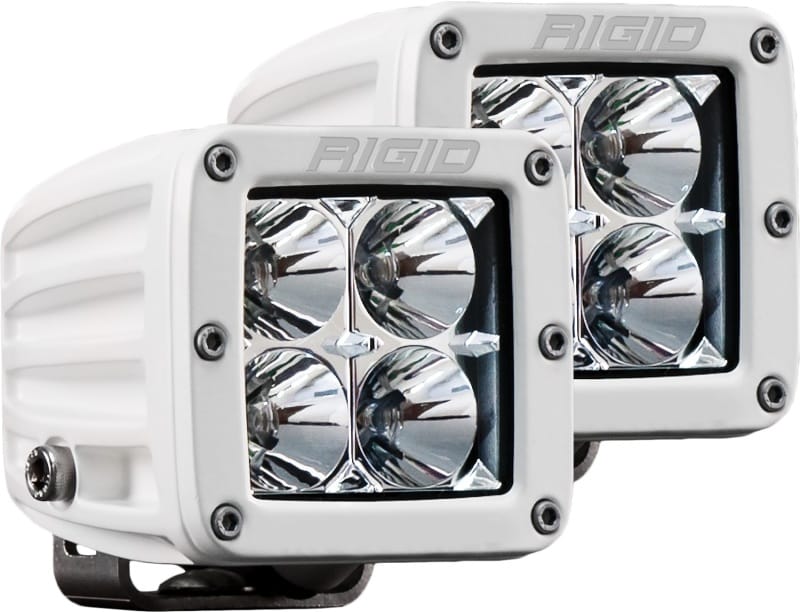 Rigid Industries — D-Series PRO LED Light, Flood Optic, Surface Mount, White Housing, Pair
WHT D-SERIES PRO FLOOD SM/2