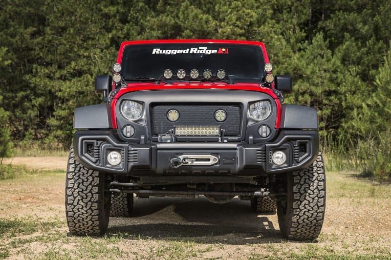 Rugged Ridge — Spartacus Bumper, Front, Satin Black; 07-18 Jeep Wrangler JK
Spartacus Front Bumper