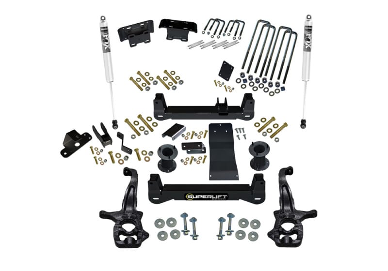 Superlift — 6" Lift Kit w/ FOX Shocks - 19(NewBody)-24 Silv/Sierra 1500 4WD(non-Trlboss/AT4)
6in. Lift Kit w/FOX Shocks-19(NewBody)-24 Silv/Sierra 1500 4WD(non-Trlboss/AT4)