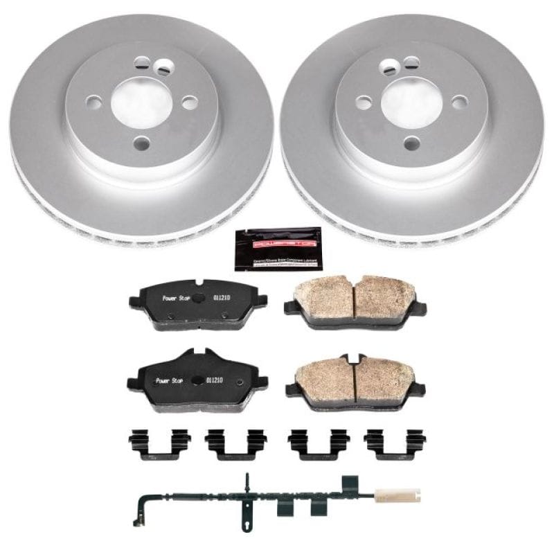 PowerStop — Genuine Geomet Coated Rotor and Carbon-Fiber Ceramic Brake Pad Kit