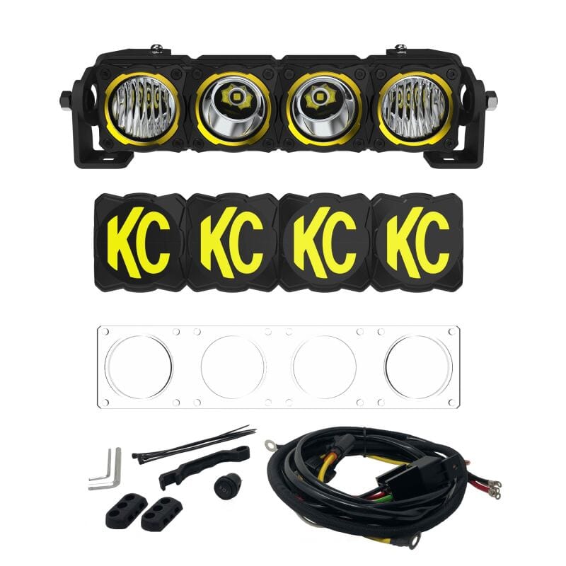 KC HiLiTES — FLEX ERA LED Light Bar 10 Inch Master Kit
