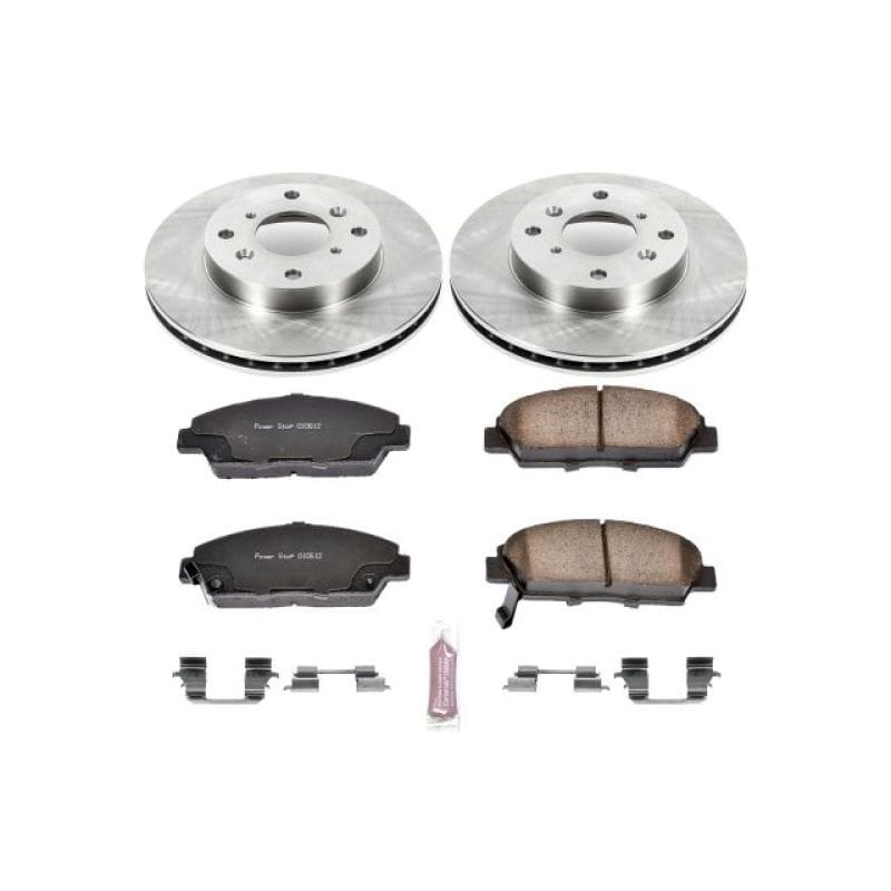 PowerStop — OE Stock Replacement Low-Dust Ceramic Brake Pad and Rotor Kit