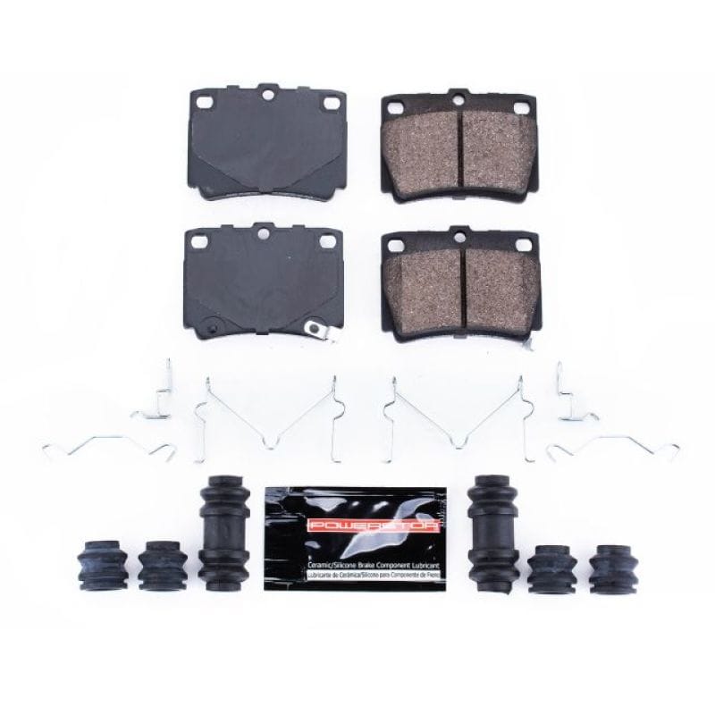PowerStop — PowerStop - Z23 Daily Driver Carbon-Fiber Ceramic Brake Pads with Hardware Kit