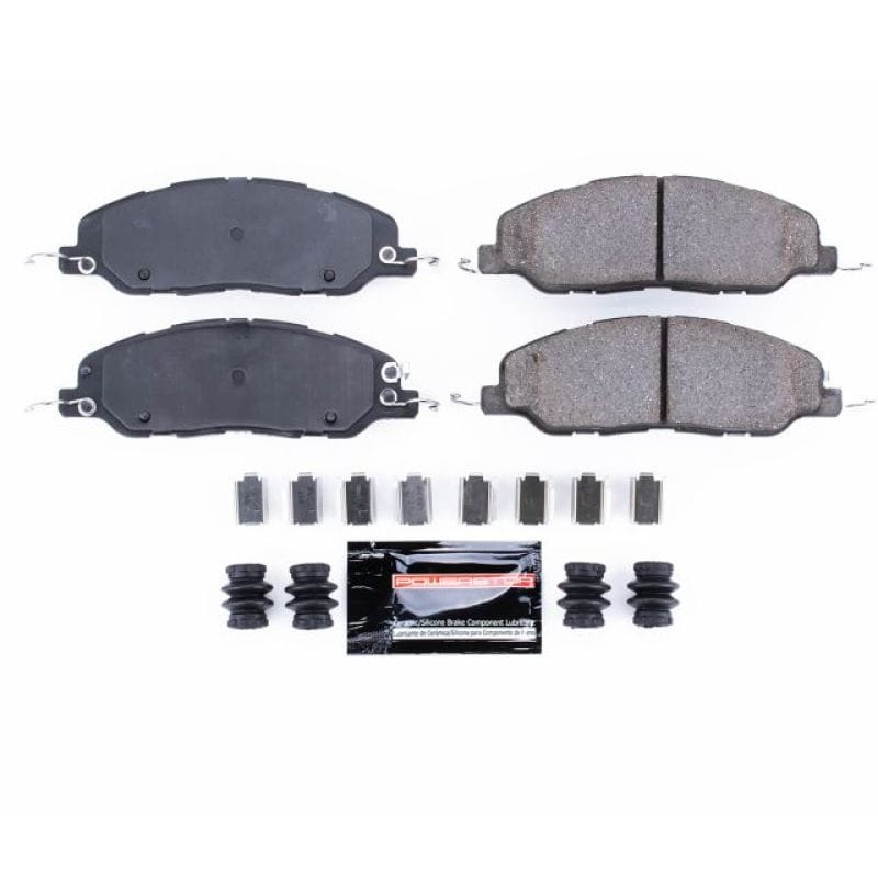 PowerStop — PowerStop - Z23 Daily Driver Carbon-Fiber Ceramic Brake Pads with Hardware Kit