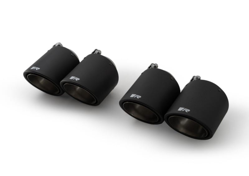 Remus — Remus Carbon 102mm Short Style Angled w/Titanium Internals Tail Pipe Set (Quad Tips)