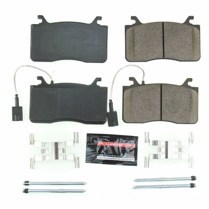 PowerStop — PowerStop - Z23 Daily Driver Carbon-Fiber Ceramic Brake Pads with Hardware Kit