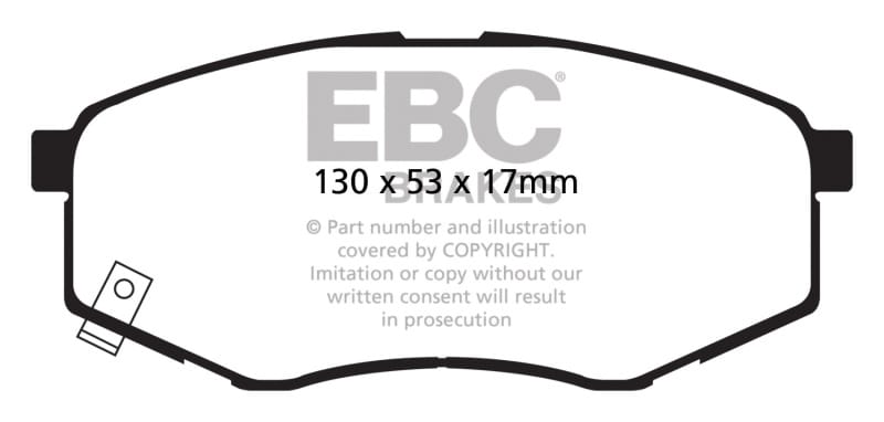 EBC — EBC 10-15 Hyundai Tucson 2.0 FWD Ultimax2 Front Brake Pads
Disc Brake Pad