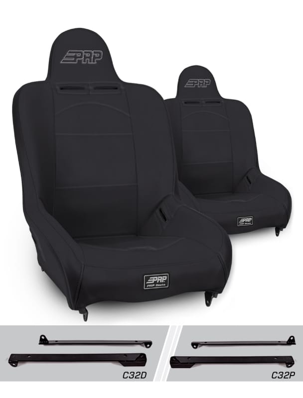 PRP Seats — Premier High Back Suspension Seats Kit for Jeep Wrangler CJ7/YJ (Pair)