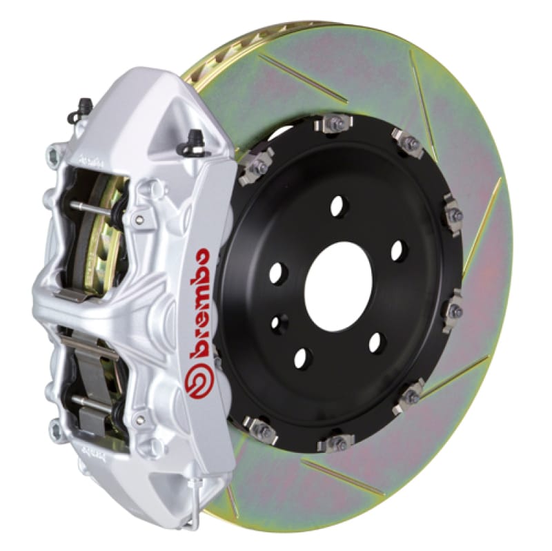 Brembo — Brembo 15-18 M3 Excl CC Brake Fr GT BBK 6Pis Cast 365x34 2pc Rotor Slotted Type1-Silver