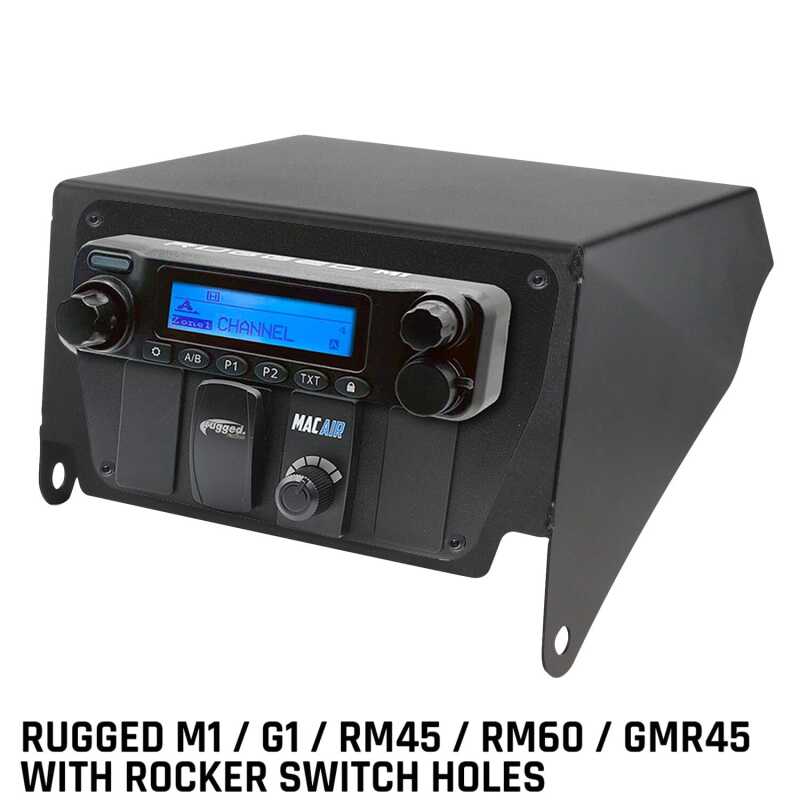 Rugged Radios — Rugged Radios Can-Am X3 Multi-Mount Kit - Top Mount - Rugged M1/G1/RM45/RM60/GMR45 w/Switch Holes