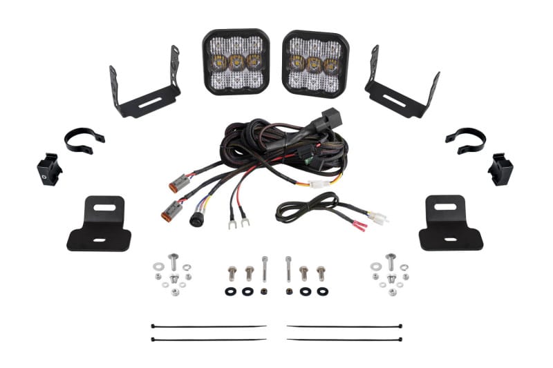 Diode Dynamics — Diode Dynamics 17-24 Can-Am Maverick X3 SS5 Stage Series Ditch Light Kit - Pro White Combo