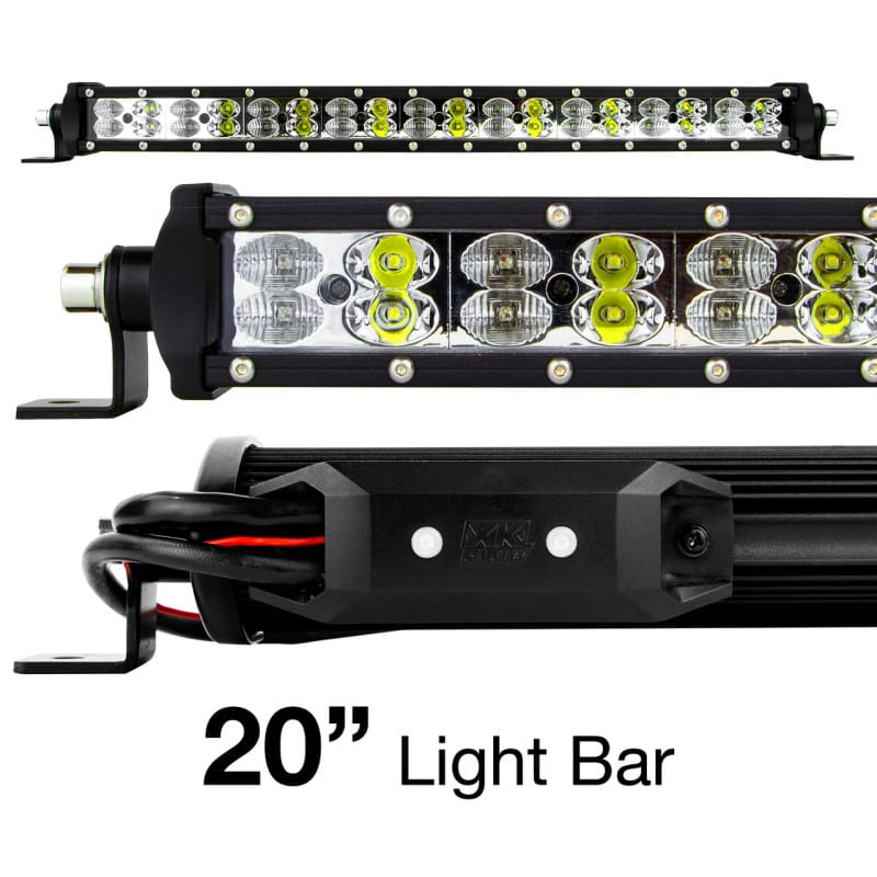 XKGLOW — XK Glow RGBW Light Bar High Power Offroad Work/Hunting Light w/ Bluetooth Controller 20In
