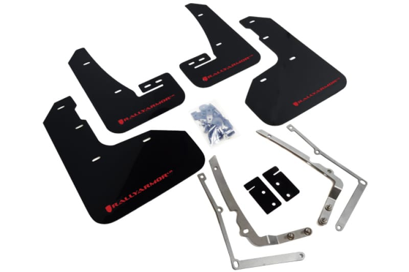Rally Armor — Black Mud Flap/Red Logo