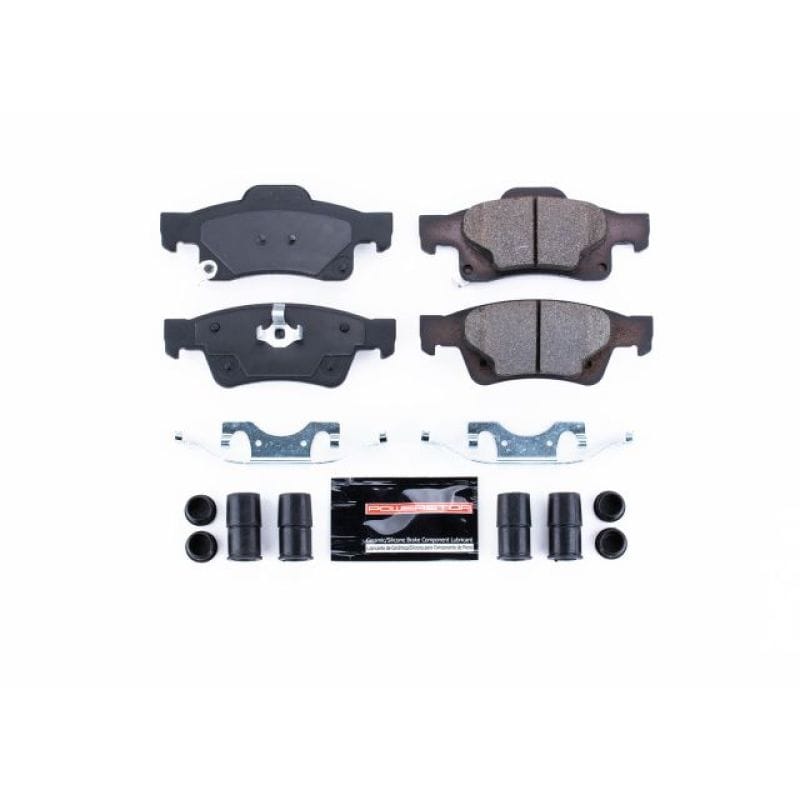 PowerStop — PowerStop - Z23 Daily Driver Carbon-Fiber Ceramic Brake Pads with Hardware Kit