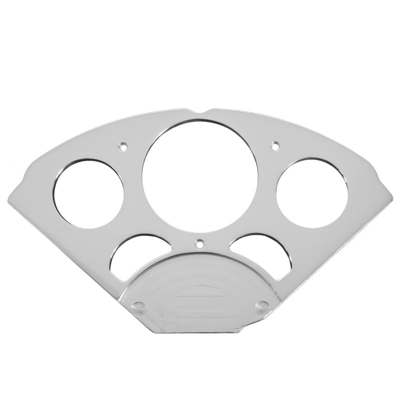 AutoMeter — DASH PANEL, CHEVY CAR 55-56, 1 X 3-1/8" & 4 X 2-1/16", SR BEZEL, BILLET
