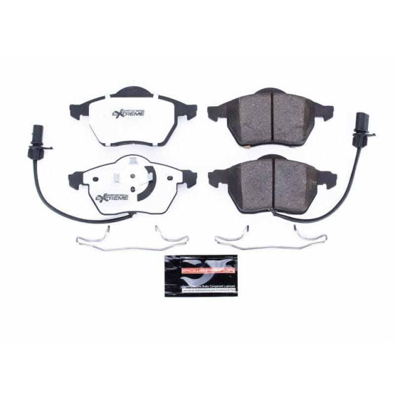 PowerStop — PowerStop - Z26 Performance Carbon-Fiber Ceramic Brake Pads with Hardware Kit