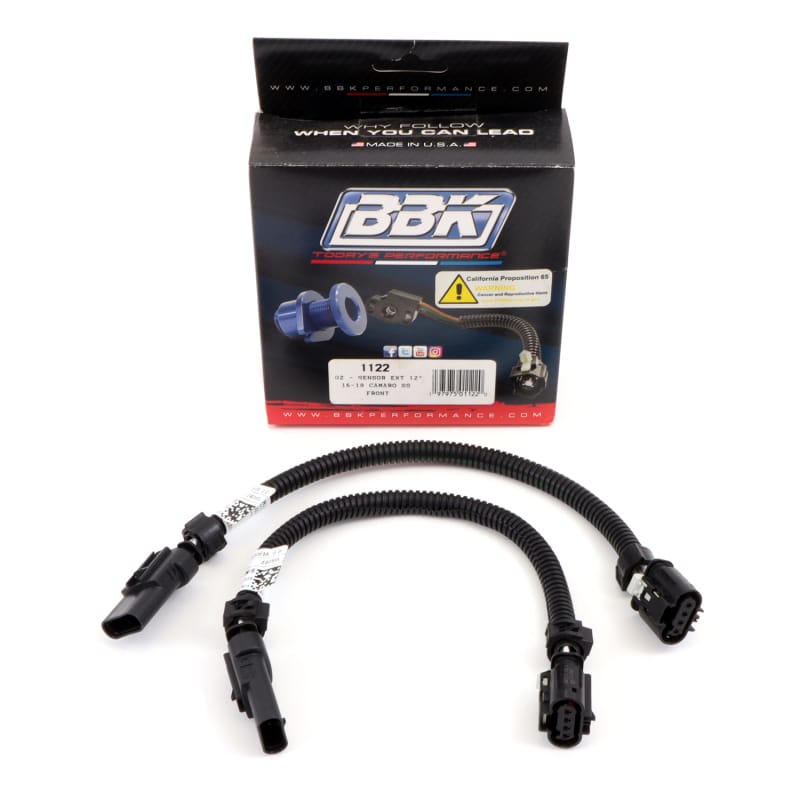 BBK — 2016-24 CAMARO 6.2L O2 WIRE HARNESS EXTENSIONS -MANUAL TRANSMISSION (FRONT)
O2 Sensor Wire Extension Harness
