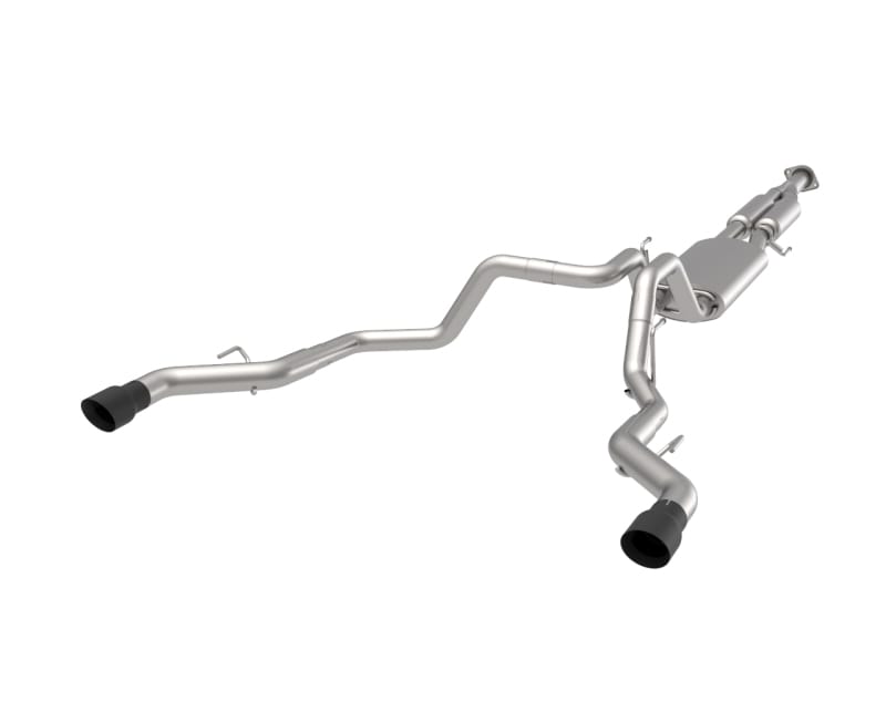 Kooks Headers — Dual Rear Exit Cat-Back w/Black Tips. 2015-2020 F150 2.7L/3.5L/5.0L