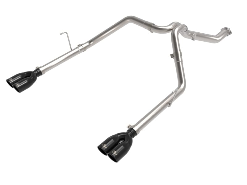 aFe — Vulcan Series 3 IN to 2-1/2 IN Stainless Steel Cat-Back Exhaust System Black